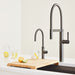 Satin Dark Steel - BLANCO Culina II Semi-Pro Pull-Down Dual-Spray Kitchen Faucet