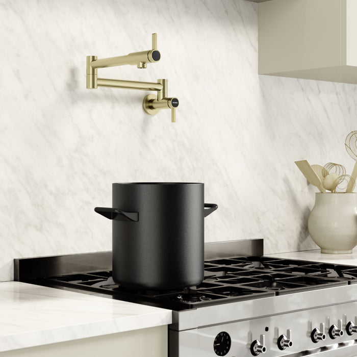 Satin Gold - BLANCO Culina II Wall-Mounted Pot Filler