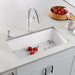 White - BLANCO Diamond SILGRANIT 33.5" Super Single Dual Mount Kitchen Sink