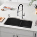 Anthracite - BLANCO Diamond SILGRANIT 33" 60/40 Double Bowl Dual Mount Kitchen Sink