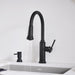 Matte Black - BLANCO Empressa High Arc Pull-Down Dual-Spray Kitchen Faucet