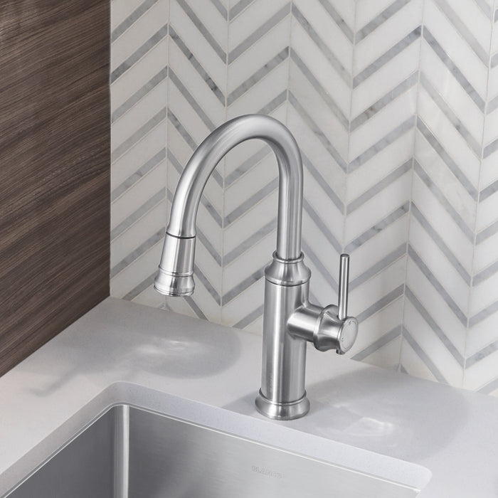 Pvd Steel - BLANCO Empressa Pull-Down Bar Faucet