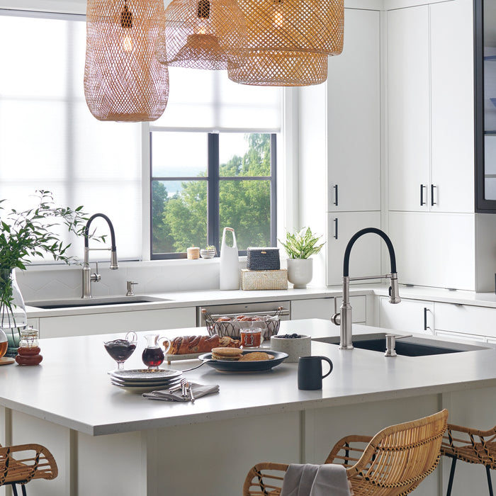 Pvd Steel - BLANCO Empressa Semi-Pro Pull-Down Dual-Spray Kitchen Faucet