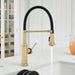 Satin Gold - BLANCO Empressa Semi-Pro Pull-Down Dual-Spray Kitchen Faucet