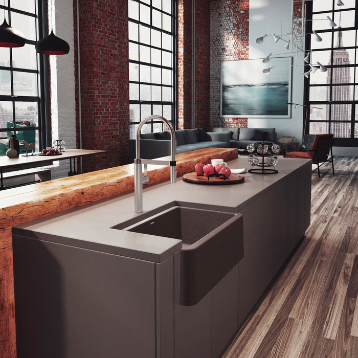 Café - BLANCO Ikon SILGRANIT 30" Single Bowl Apron-Front Farmhouse Sink