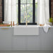 White - BLANCO Ikon SILGRANIT 33" Single Bowl Apron-Front Farmhouse Sink