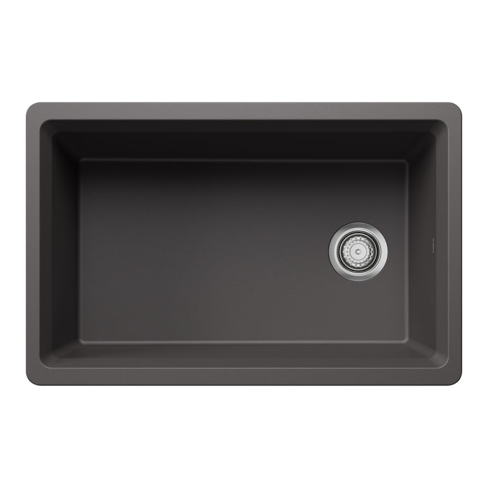 Cinder - BLANCO Inteos SILGRANIT 30" Single Bowl Reversible Undermount Workstation Kitchen Sink