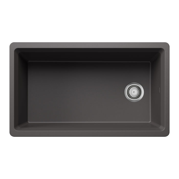 Cinder - BLANCO Inteos SILGRANIT 33" Single Bowl Reversible Undermount Workstation Kitchen Sink