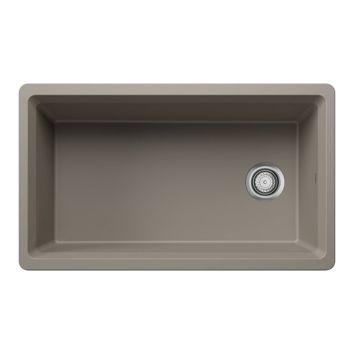Truffle - BLANCO Inteos SILGRANIT 33" Single Bowl Reversible Undermount Workstation Kitchen Sink