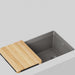 Volcano Gray - BLANCO Inteos SILGRANIT 33" Single Bowl Reversible Undermount Workstation Kitchen Sink