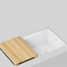 White - BLANCO Inteos SILGRANIT 33" Single Bowl Reversible Undermount Workstation Kitchen Sink