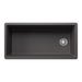 Cinder - BLANCO Inteos SILGRANIT 39" Single Bowl Reversible Undermount Workstation Kitchen Sink