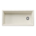 Soft White - BLANCO Inteos SILGRANIT 39" Single Bowl Reversible Undermount Workstation Kitchen Sink