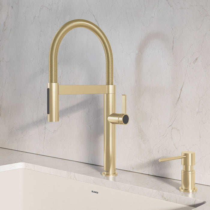Satin Gold - BLANCO Lato Soap Dispenser