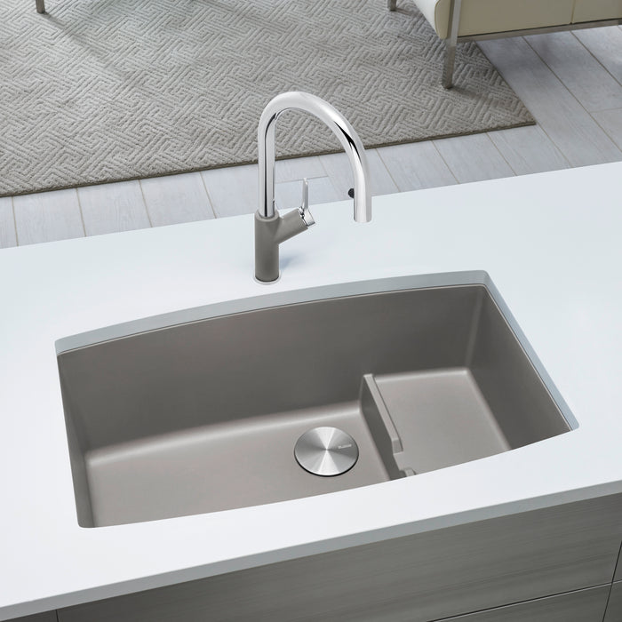 Truffle - BLANCO Performa Cascade SILGRANIT 32" Single Bowl Undermount Kitchen Sink with Colander