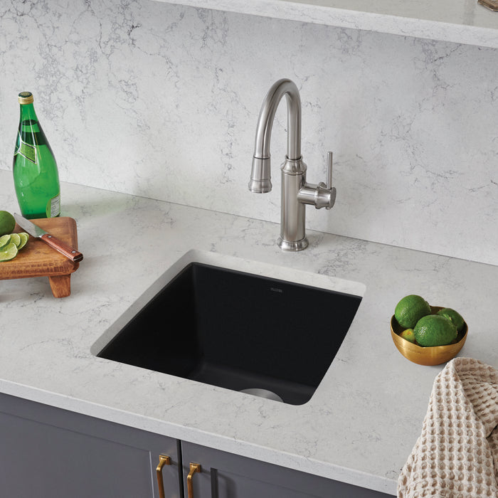 Coal Black - BLANCO Performa SILGRANIT 17" Undermount Bar Sink