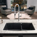 Anthracite - BLANCO Performa SILGRANIT 33" 60/40 Double Bowl Undermount Kitchen Sink with Low Divide