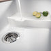 White - BLANCO Precis Cascade SILGRANIT 29" Single Bowl Undermount Kitchen Sink with Colander