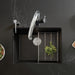 Coal Black - BLANCO Precis SILGRANIT 24" Single Bowl Undermount Kitchen Sink