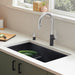 Coal Black - BLANCO Precis SILGRANIT 30" Single Bowl Undermount Kitchen Sink