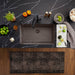 Volcano Gray - BLANCO Precis SILGRANIT 30" Single Bowl Undermount Kitchen Sink