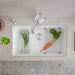 White - BLANCO Precis SILGRANIT 32" Super Single Undermount Kitchen Sink