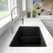 Anthracite - BLANCO Precis SILGRANIT 33" 60/40 Reversible Double Bowl Undermount Kitchen Sink with Low Divide