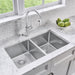 BLANCO Quatrus R15 32" 50/50 Double Bowl Undermount Stainless Steel Kitchen Sink