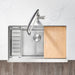 BLANCO Quatrus R15 Ergon 33" Single Bowl Apron-Front Stainless Steel Farmhouse Sink