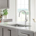 Pvd Steel - BLANCO Rivana High-Arc Pull-Down Dual-Spray Kitchen Faucet
