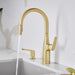 Satin Gold - BLANCO Rivana High-Arc Pull-Down Dual-Spray Kitchen Faucet