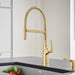 Satin Gold - BLANCO Rivana Semi-Pro Pull-Down Dual-Spray Kitchen Faucet