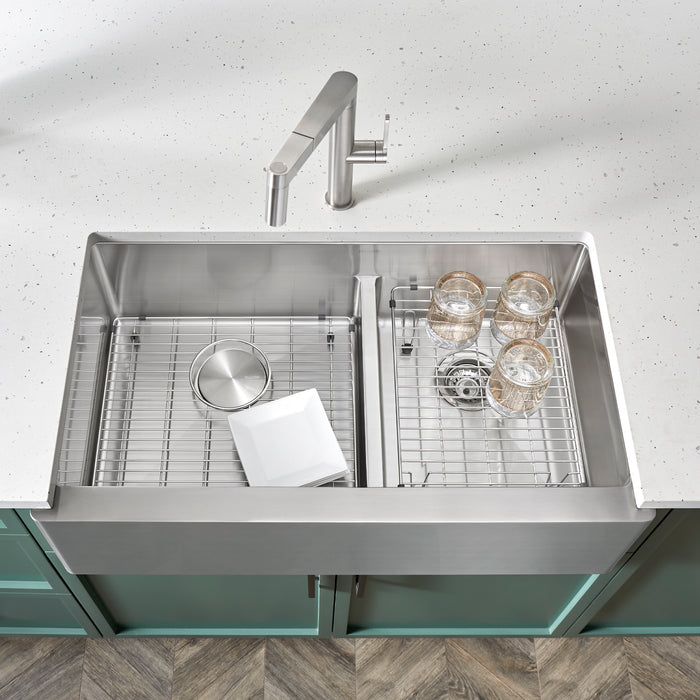 BLANCO Stainless Steel Sink Grid for Quatrus 60/40 Sink - Large Bowl