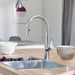 Chrome - BLANCO Urbena Pull-Down Dual-Spray Kitchen Faucet