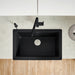 Coal Black - BLANCO Vintera SILGRANIT 30" Single Bowl Apron-Front Farmhouse Sink