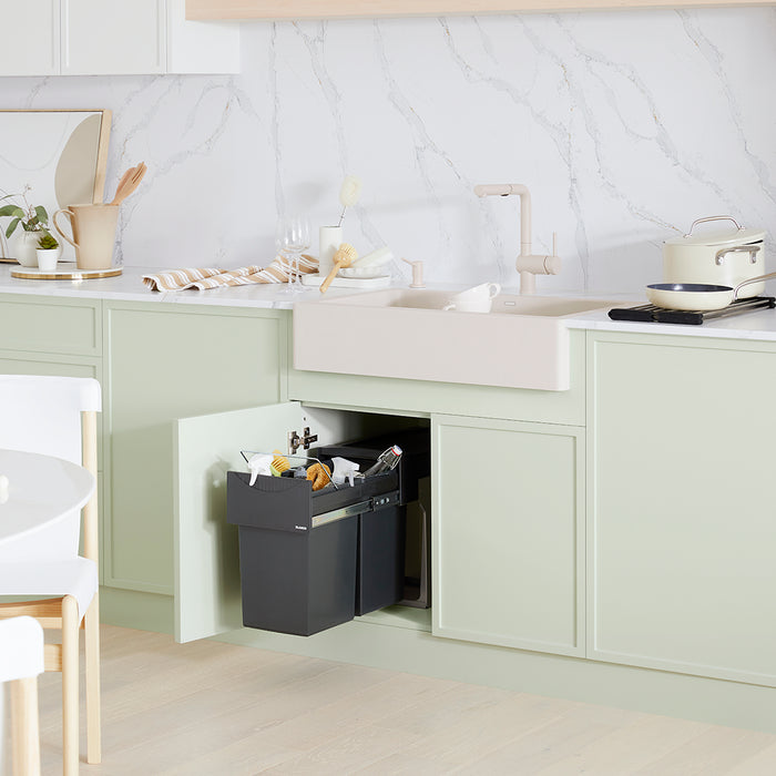 Soft White - BLANCO Vintera SILGRANIT 30" Single Bowl Apron-Front Farmhouse Sink