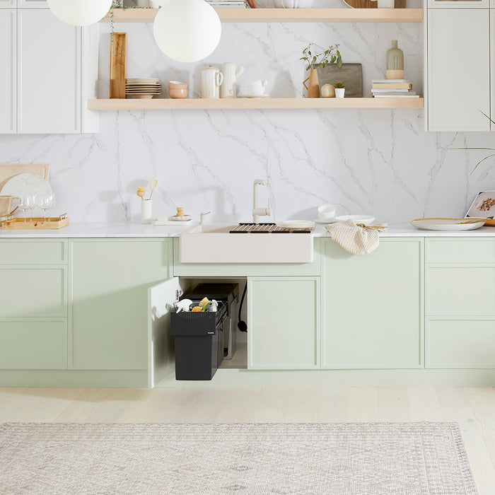 Soft White - BLANCO Vintera SILGRANIT 30" Single Bowl Apron-Front Farmhouse Sink