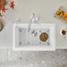 White - BLANCO Vintera SILGRANIT 30" Single Bowl Apron-Front Farmhouse Sink