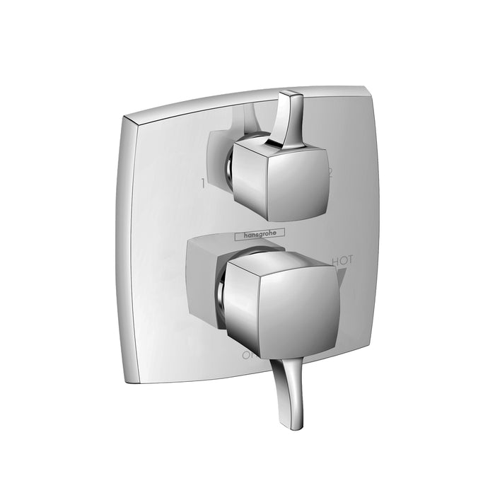hansgrohe Ecostat Classic Pressure Balance Trim Classic Square with Diverter