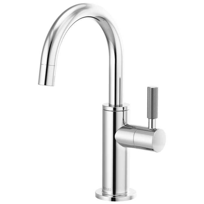 Brizo Litze 61343LF Beverage Faucet with Arc Spout and Knurled Handle