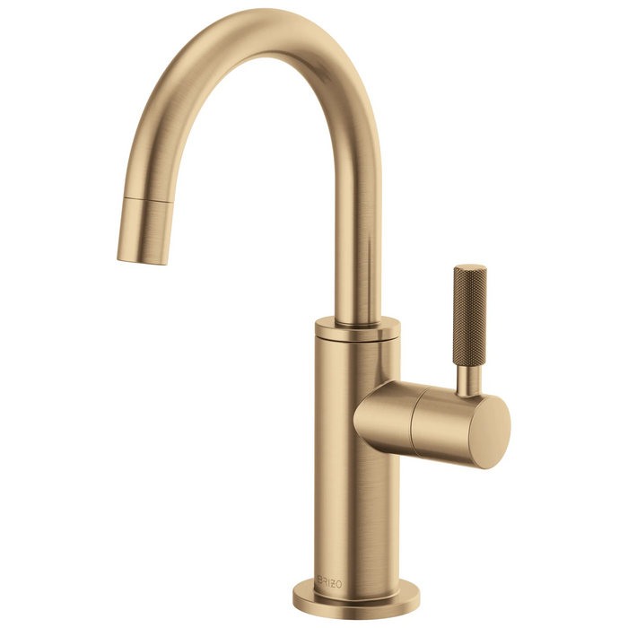 Brizo Litze 61343LF Beverage Faucet with Arc Spout and Knurled Handle