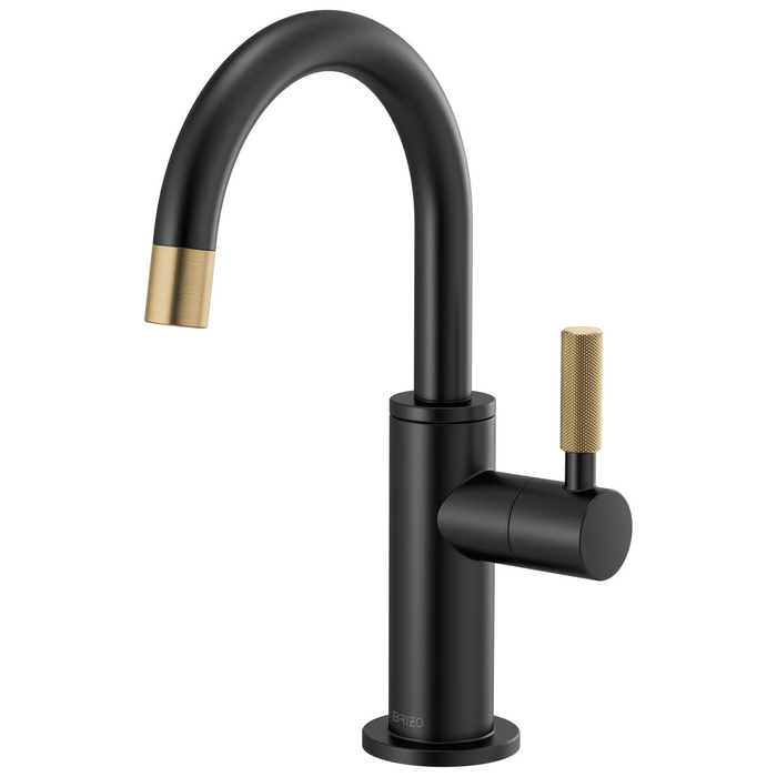 Brizo Litze 61343LF Beverage Faucet with Arc Spout and Knurled Handle