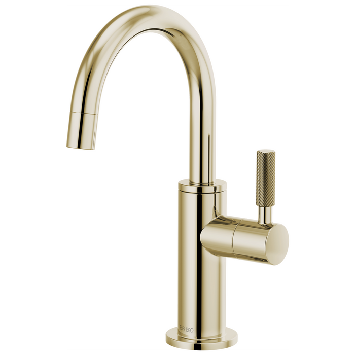 Brizo Litze 61343LF Beverage Faucet with Arc Spout and Knurled Handle