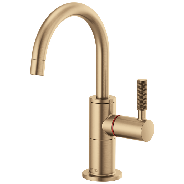 Brizo Litze 61343LF Instant Hot Faucet with Arc Spout and Knurled Handle