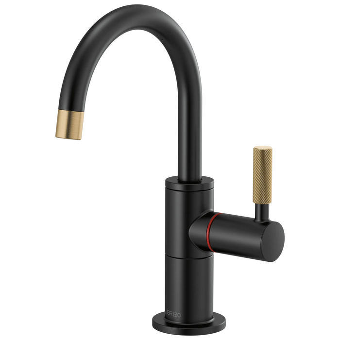 Brizo Litze 61343LF Instant Hot Faucet with Arc Spout and Knurled Handle