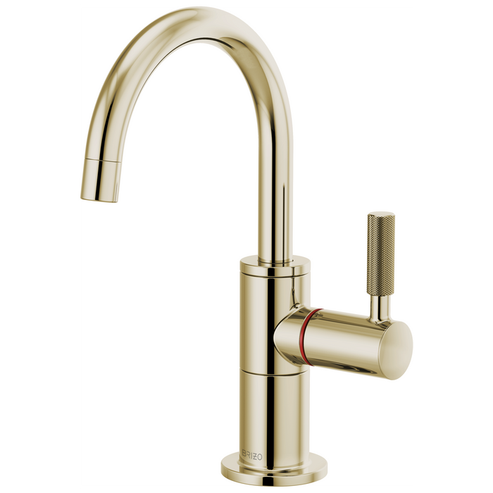 Brizo Litze 61343LF Instant Hot Faucet with Arc Spout and Knurled Handle