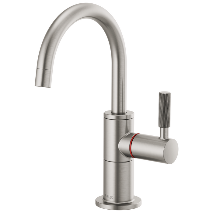 Brizo Litze 61343LF Instant Hot Faucet with Arc Spout and Knurled Handle