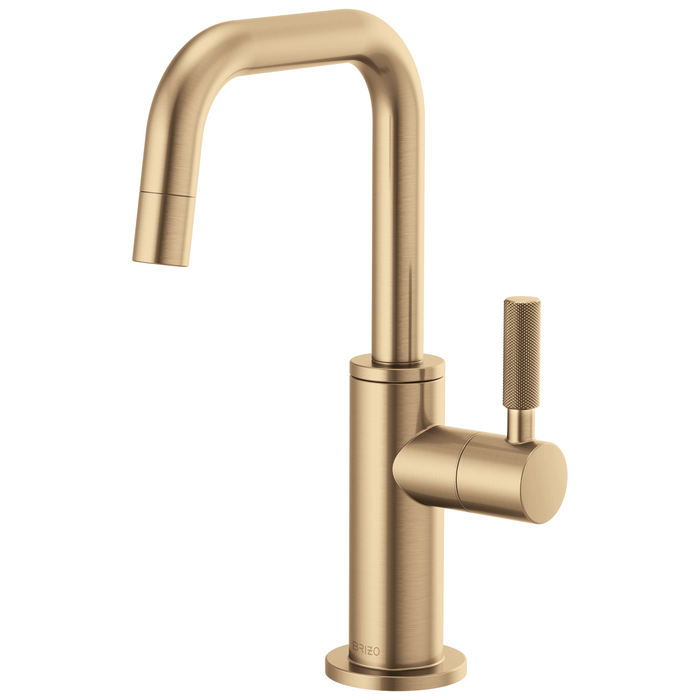 Brizo Litze 61353LF Beverage Faucet with Square Spout and Knurled Handle