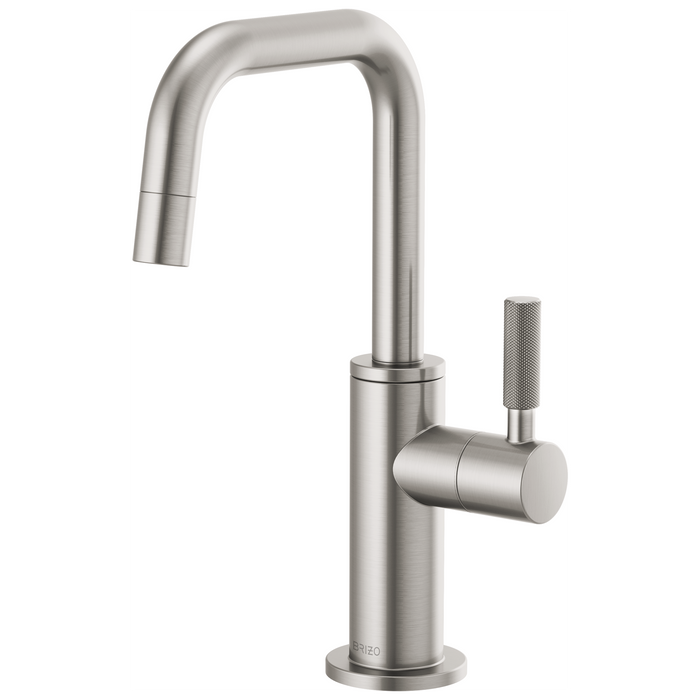 Brizo Litze 61353LF Beverage Faucet with Square Spout and Knurled Handle