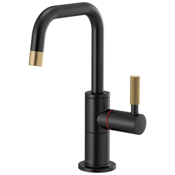 Brizo Litze 61353LF Instant Hot Faucet with Square Spout and Knurled Handle